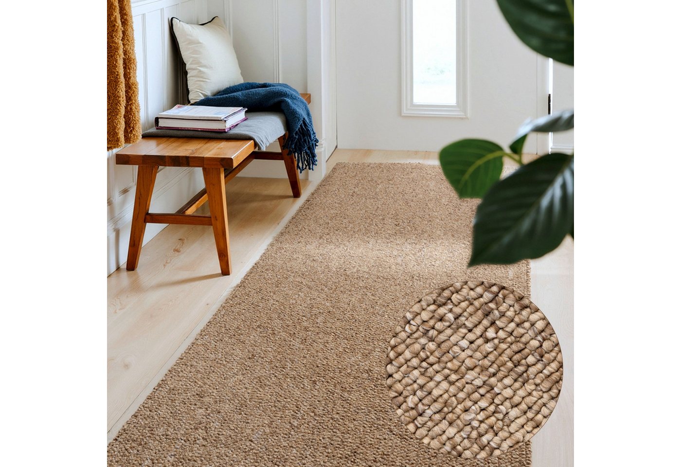 ELLE DECORATION Teppich Rocco, rechteckig, Höhe: 10 mm, Läufer, waschbar, Wohnzimmer, Esszimmer, Woll-Optik ELLE DECORATION Teppich Rocco, rechteckig, Höhe: 10 mm, Läufer, waschbar, Wohnzimmer, Esszimmer, Woll-Optik von ELLE DECORATION