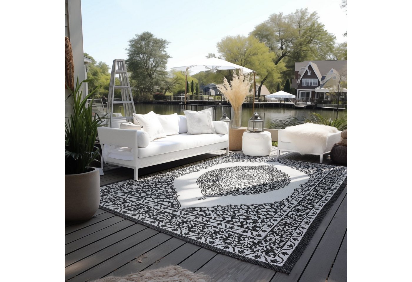 ELLE DECORATION Teppich Meekly Wendeteppich, rechteckig, Höhe: 5 mm, Flachgewebe, In-& Outdoor, Modern, beidseitig, Balkon, Wohnzimmer ELLE DECORATION Teppich Meekly Wendeteppich, rechteckig, Höhe: 5 mm, Flachgewebe, In-& Outdoor, Modern, beidseitig, Balkon, Wohnzimmer von ELLE DECORATION