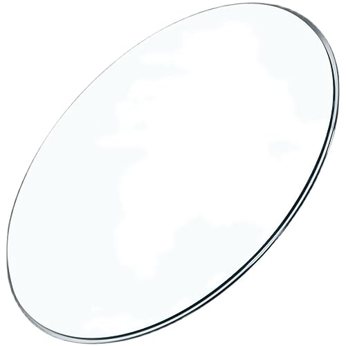 ELLEDA Glasplatte for runden Tisch in verschiedenen Größen, transparentes Glasmaterial, runde Glastischplatte, rund 38-50-80 cm, rundes Glas (Size : 38CM(15IN)) von ELLEDA