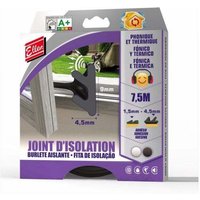 Tür- und Fensterdichtung 1,5 bis 4,5 mm, L.7,5 m schwarz Ellen von ELLEN