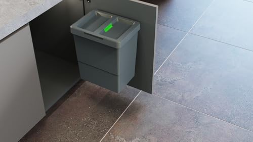 Elletipi Easy 2.0 PBD SP SG34 CR Abfalleimer aus recyceltem Kunststoff, für jeden Raum, Fassungsvermögen 18 Liter, komplett mit Deckel. Einfache Befestigung auf jeder Oberfläche durch 4 selbstbohrende Elletipi Easy 2.0 PBD SP SG34 CR Abfalleimer aus recyceltem Kunststoff, für jeden Raum, Fassungsvermögen 18 Liter, komplett mit Deckel. Einfache Befestigung auf jeder Oberfläche durch 4 selbstbohrende von ELLETIPI 1954