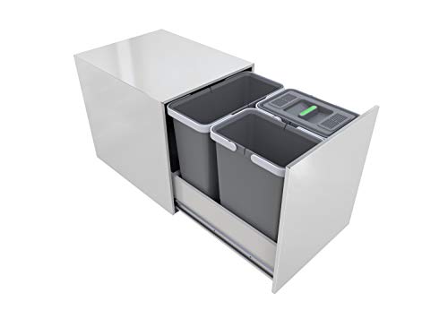 ELLETIPI Street 2.0 PA2 inl424333 a Mülleimer Mülltrennung, ausziehbar Edelstahl für Base, Stahl, 33 x 43 x 40 cm ELLETIPI Street 2.0 PA2 inl424333 a Mülleimer Mülltrennung, ausziehbar Edelstahl für Base, Stahl, 33 x 43 x 40 cm von ELLETIPI