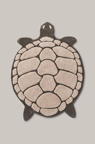 ELLOS Home Badematte Lazy in Form Einer Schildkröte, Staycation Kollektion, Deko für das Badezimmer, nachhaltige Baumwolle, Oeko-TEX® Standard 100 Zertifiziert - Rosa, 75X98 cm von ELLOS