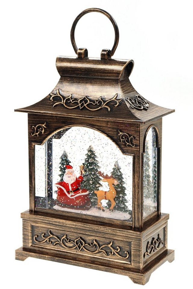 ELLUG Schneekugel Schneekugel mit Weihnachtsmann & Schlitten, Musik, Licht ELLUG Schneekugel Schneekugel mit Weihnachtsmann & Schlitten, Musik, Licht von ELLUG