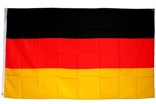 Fahne Flagge 90 * 150cm Deutschland Hissfahne Hissflagge mit Ösen für Fahnenmast EM WM von ELLUG