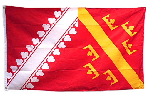 Große Fahne Flagge 90 * 150cm Hissfahne Hissflagge mit Ösen für Fahnenmast (Elsass) von ELLUG