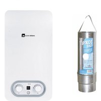 Pack Gas-Durchlauferhitzer Elm Leblanc Ondea Hydropower, 10 l/min butane propane Low Nox + Flexor Schornsteinkanal von ELM LEBLANC