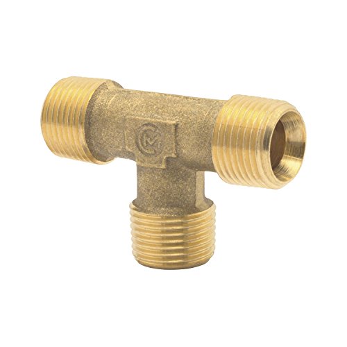 ELMAG 42422 Druckluft T Stück mit AG 1/4" aus Messing von ELMAG