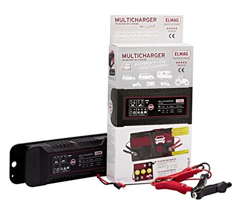 ELMAG Automatisches-Batterieladegerät 6/12 V. MULTICHARGER 14120, max. 1,0/4,5 A, 56030 von ELMAG