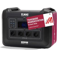 Tragbare Powerstation energy 2400 2400W, LiFEPO4 Akku mit 2232Wh - Elmag von ELMAG