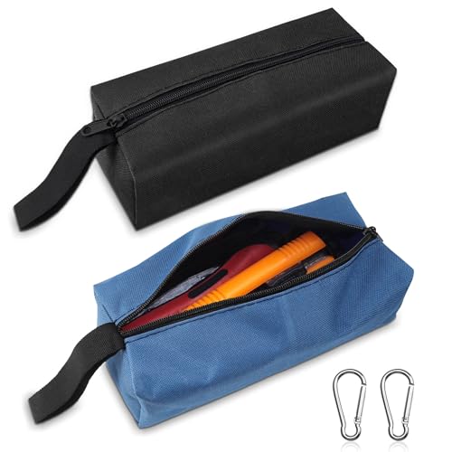 Werkzeugtasche Klein Leer Wasserdicht Werkzeugtaschen Tragbare Werkzeugbeutel Multifunktional Aufbewahrungstasche Mehrzweck Verschleißfest(25 x 9 x 8 cm, Polyester) von ELNLE