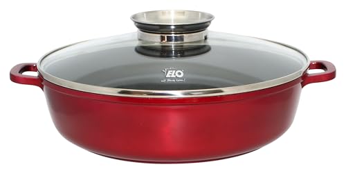 ELO Aluguss Servierpfanne 28 cm red glittery mit Aromaknopf von ELO