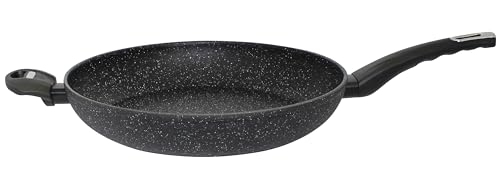 ELO Granit Evolution Pfanne 32 cm, ELODUR® Professional Antihaftversiegelung, extra raue Oberfläche, geschmiedetes Aluminium, schwarz von ELO