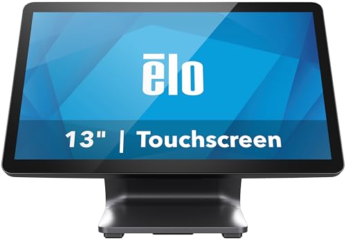 Elo 1304L - 13" Touchscreen Monitor mit Anti-Glare Glas - TouchPro PCAP 10 Touch, 1920 x 1080, mit Ständer, schwarz von ELO