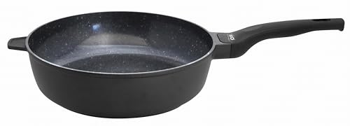 ELO Schmorpfanne Siloncast 24 cm mit Gegengriff aus hochwertigem Aluminiumguss - Hochwertige Antihaft Pfanne mit ELODUR Professional Beschichtung - Schmorpfanne Induktion, Schwarz von ELO