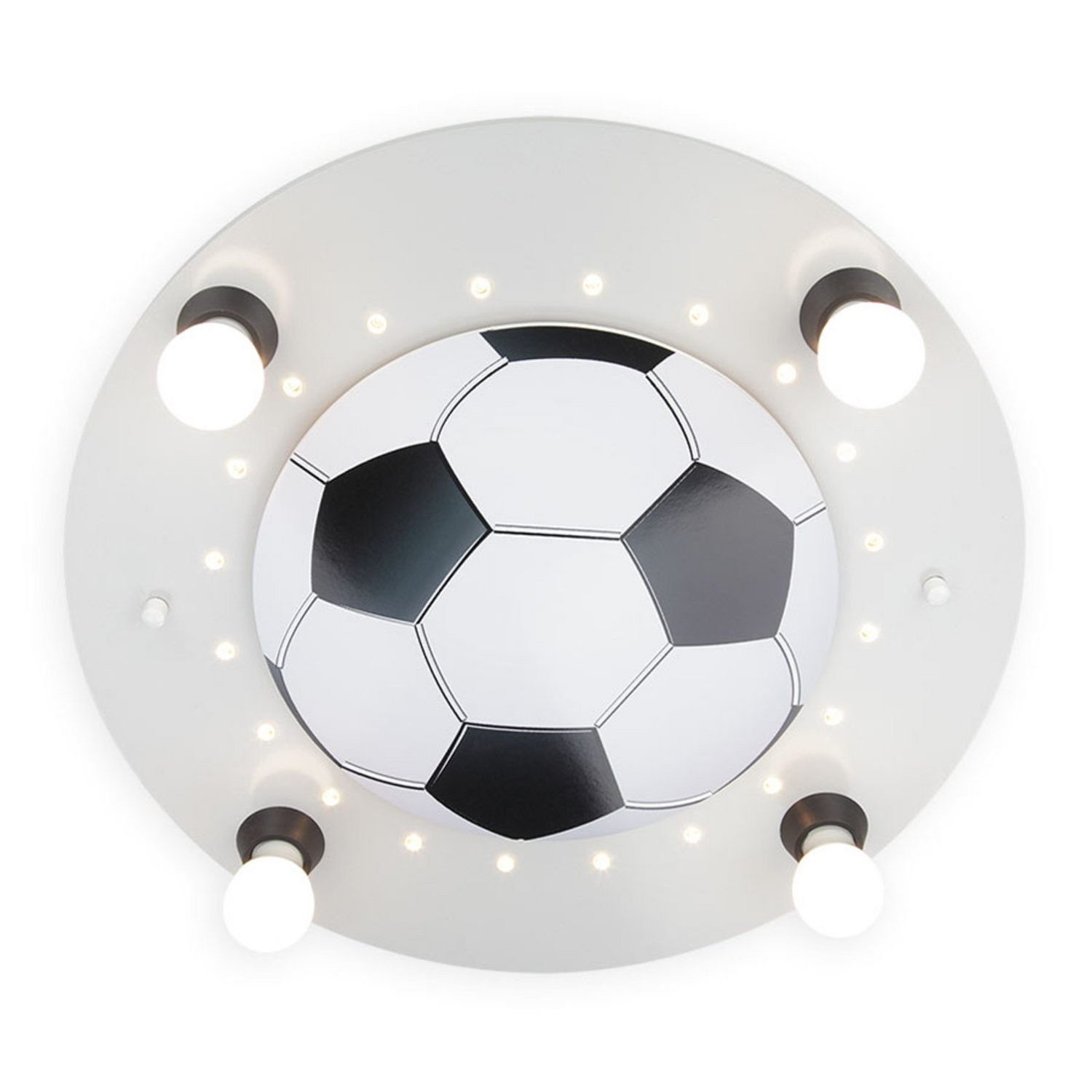 B-Ware Elobra Deckenleuchte Fußball Lampe Kinderzimmer Vierflammig Silber Deckenlampe von ELOBRA