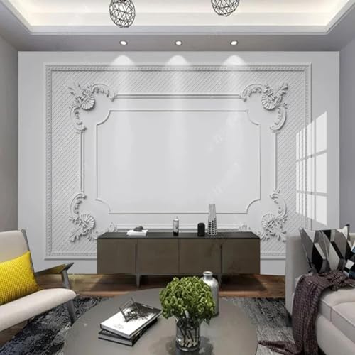 ELOIR Wandbild 3D Wohnzimmer Dekoration Tapete einfache weiße Gips Innenwand Kunst PVC selbstklebende Aufkleber Malerei ELOIR Wandbild 3D Wohnzimmer Dekoration Tapete einfache weiße Gips Innenwand Kunst PVC selbstklebende Aufkleber Malerei von ELOIR