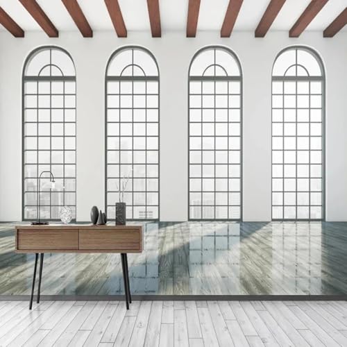ELOIR Wandbild 3D Wohnzimmer Dekoration Tapete erweiterter Raum Bogen Innenwandkunst PVC selbstklebende Aufkleber Malerei von ELOIR