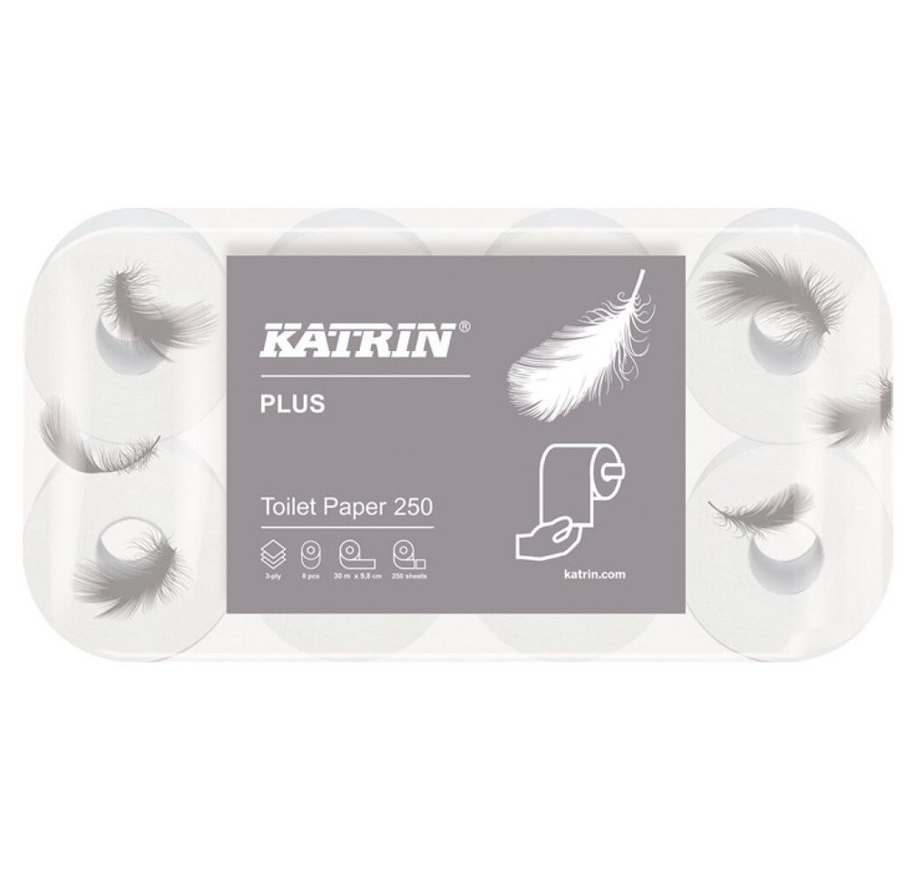 ELOS GmbH & Co. KG Toilettenpapier Toilettenpapier Katrin Plus 250 3-lagig 3-lagig von ELOS GmbH & Co. KG