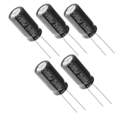 5x - Elko 1000µF / 25V Kondensator Elkos Elektrolytkondensatoren 1000 uF 25 V 105° Radial von elpohl