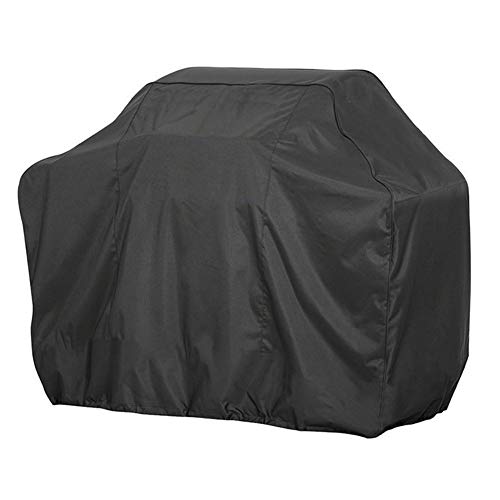 57"in BBQ Schutzhuelle Haube ,Gasgrill Abdeckhaube Barbecue Wasserdicht Abdeckung Mit Staubdicht,UV-Beständig,Anti-Wing ELR Große Cover, Schwarz von ELR