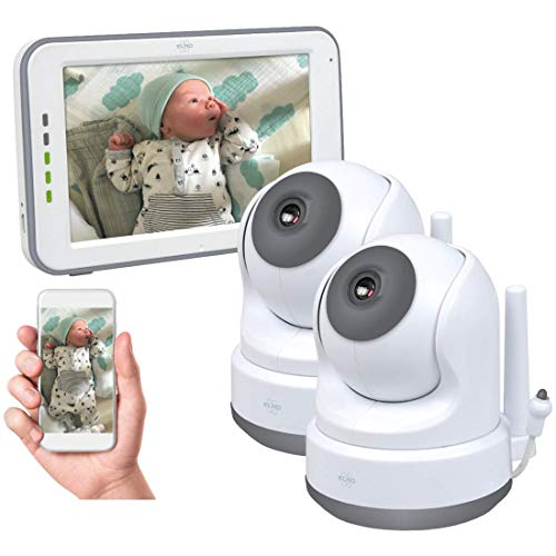 ELRO BC3000-2 Babyphone Royale-Babyfon-mit 12.7 cm Touchscreen Monitor HD-und App-Mit extra Kamera, 1 Stück (1er Pack) von ELRO