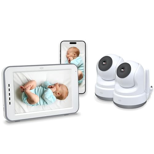 ELRO BC4000-2 Royale Babyphone mit 2 Full HD Kameras, 12,7 cm Touchscreen und Gegensprechfunktion von ELRO