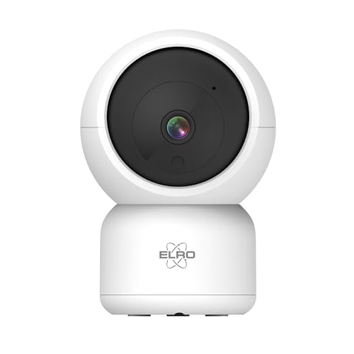 ELRO CI5000 Innen WiFi IP Überwachungskamera mit Bewegungssensor und Nachtsicht - Full HD 1080P Überwachungskamera mit Sirene von ELRO