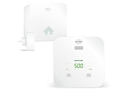 ELRO Connects SF500CO2 Smart WiFi CO2 Meter Kit - Komplettset mit koppelbarem Luftqualitätsmessgerät + K2 Connector von ELRO