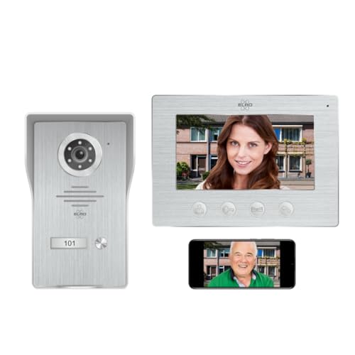 ELRO DV4000IP WiFi IP Video Türintercom │ 1080P Full HD Kamera mit Nachtsicht │ 4-Drahtkabel │ 16 Klingeltöne von ELRO