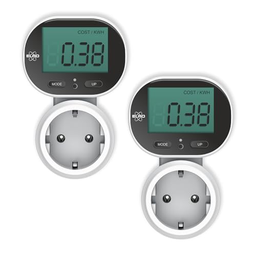 ELRO EM5000-2 Plug-in-Energiezähler | Einblick in Energieverbrauch und -kosten | Kippbares Display | bis 3600W ELRO EM5000-2 Plug-in-Energiezähler | Einblick in Energieverbrauch und -kosten | Kippbares Display | bis 3600W von ELRO