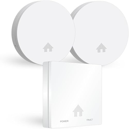 ELRO FF4610 Design-Brandschutz-Kit - 2X Ultraflacher Rauchmelder & Ultraflacher Kohlenmonoxid-Melder mit 10-Jahres-Batterie - Entspricht der europäischen Norm EN14604 und EN50291, 3 Stück von ELRO