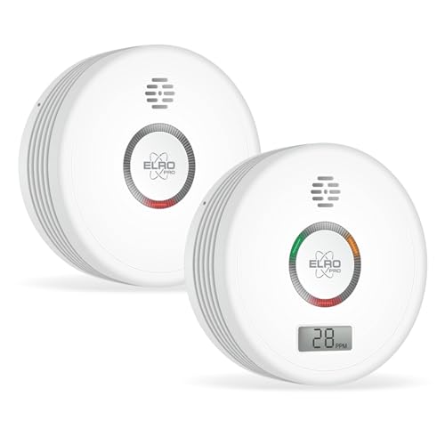 ELRO FF4910 PRO Brandschutz-Kit - Rauchmelder & Kohlenmonoxid-Melder mit 10-Jahres-Batterie - Entspricht der europäischen Norm EN14604 und EN50291, 2 Stück ELRO FF4910 PRO Brandschutz-Kit - Rauchmelder & Kohlenmonoxid-Melder mit 10-Jahres-Batterie - Entspricht der europäischen Norm EN14604 und EN50291, 2 Stück von ELRO