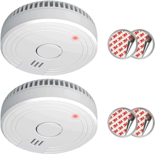 ELRO FS1805M | 2-Teiliges Rauchmelder-Set | Magnetisches Befestigungsset | 5 Jahre Batterie | Entspricht der europäischen Norm EN14604 | Weiß | Set mit 2 Stück von ELRO