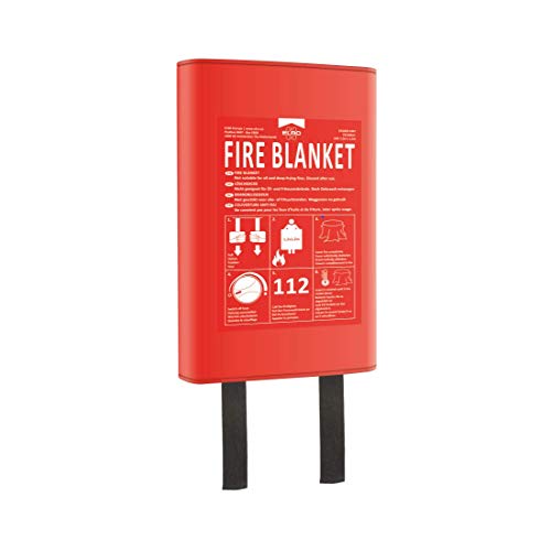 ELRO Feuerlöschdecken FB1300 Feuer Löschdecke 1,2M x 1, 2M-Hardcover-nach DIN EN 1869 von ELRO