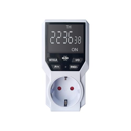 ELRO TI3000 Digitale Zeitschaltuhr mit programmierbarem Wochenprogramm | 10 Schaltzeiten pro Tag | Zufallsfunktion | bis zu 3600W von ELRO