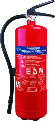 Elro BB6 Feuerlöscher 6 Kg/Pulverlöscher mit Manometer von ELRO