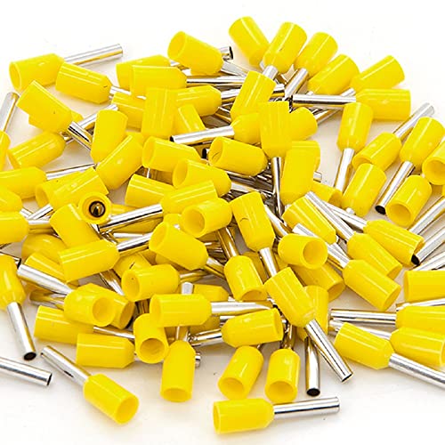 100x Isolierte Aderendhülsen ELS Elektrotechnika 1mm² / 8mm gelb von ELS Elektrotechnika