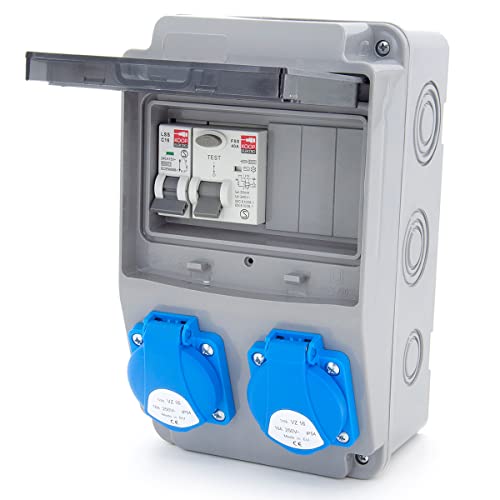 ELS Elektrotechnika Baustromverteiler 6NO 2 x 230V + LS und FI verdrahtet (2 x 230V + 1 x LS C16 + FI40 ELS Elektrotechnika Baustromverteiler 6NO 2 x 230V + LS und FI verdrahtet (2 x 230V + 1 x LS C16 + FI40 von ELS Elektrotechnika