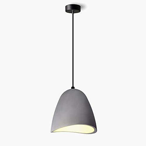 ELS Elektrotechnika Betonlampe Hängelampe in Grau ANTARES mit Fassung E27, modern design Deckenleuchte, höhenverstellbar, elegante für Flur, Wohnzimmer, Speisesäle. von ELS Elektrotechnika