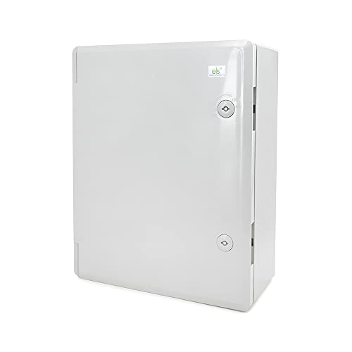ELS Elektrotechnika Schaltschrank Industriegehäuse IP65 verzinkter Montageplatte Verriegelung Tür mit umlaufender Dichtung Wandgehäuse Gehäuse Leergehäuse ABS Kunststoff leer Schrank 420x520x190 von ELS Elektrotechnika