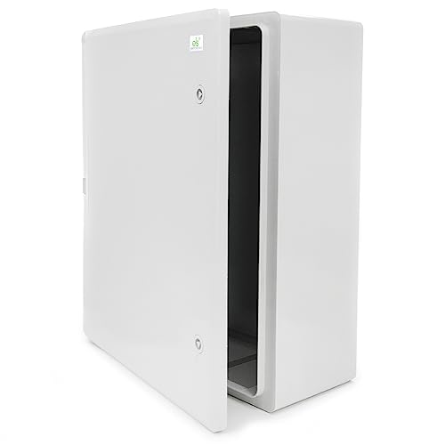 ELS Elektrotechnika Schaltschrank Industriegehäuse IP65 verzinkter Montageplatte Verriegelung Tür mit umlaufender Dichtung Wandgehäuse Gehäuse Leergehäuse ABS Kunststoff leer Schrank 500x600x220 mm von ELS Elektrotechnika