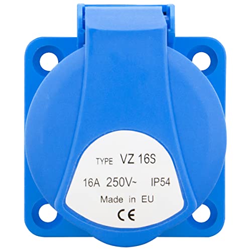 Schukosteckdose Einbausteckdose Schuko Steckdose Anbausteckdose IP54 16A 250V von ELS Elektrotechnika