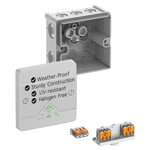 Spelsberg Abox SLK-2.5 IP66 Abzweigdose mit 3 schraubenlosen 3-adrigen Klemmen, Bodenbefestigung, interne Befestigungspunkte, grau Spelsberg Abox SLK-2.5 IP66 Abzweigdose mit 3 schraubenlosen 3-adrigen Klemmen, Bodenbefestigung, interne Befestigungspunkte, grau von ELS