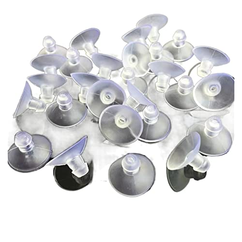 ELSAIL 5/10/20 STK Klare Saugnäpfe Saugstarke Saugnäpfe Transparente Weiche Auflage Glastisch Arbeitsplatte rutschfeste Festdichtung 18~30 mm (Color : 30mm, Size : 20pcs) von ELSAIL