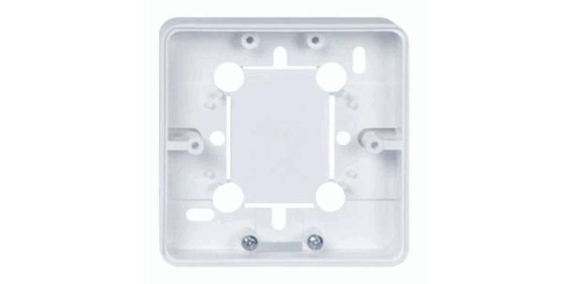 ELSO Abdeckrahmen ELSO Geräteträger flach 20mm Renovierung reinweiß, Kunststoff von ELSO