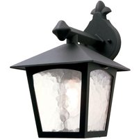 Lighting BL2-BLACK Wandleuchte York 1xE27 100W IP43 Aluminium-Druckguß schwarz, Glas H:31cm B:18,5cm dimmbar - Elstead von ELSTEAD