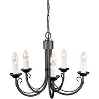 Elstead - Lighting CH5-BLACK Kronleuchter Chartwell 5xE14 H:41 Ø:47 von ELSTEAD