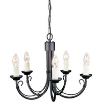 Lighting CH5-BLACK Kronleuchter Chartwell 5xE14 H:41 Ø:47 - Elstead von ELSTEAD