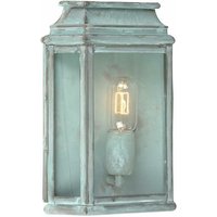 Elstead - Lighting st-martins-v Wandleuchte St Martins 1xE27 100W Messing patina, Glas H:30,5cm B:22,5cm IP44 dimmbar von ELSTEAD